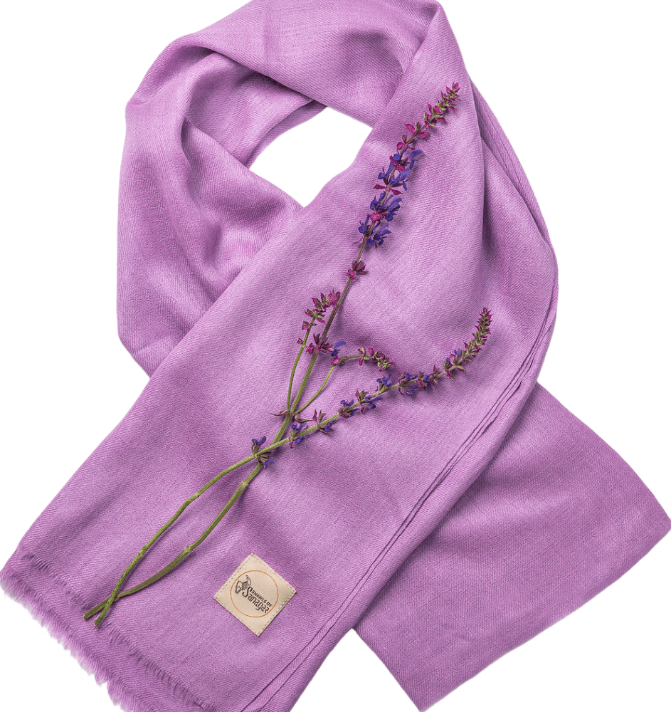 Cashmere Shawl in Lavender Color