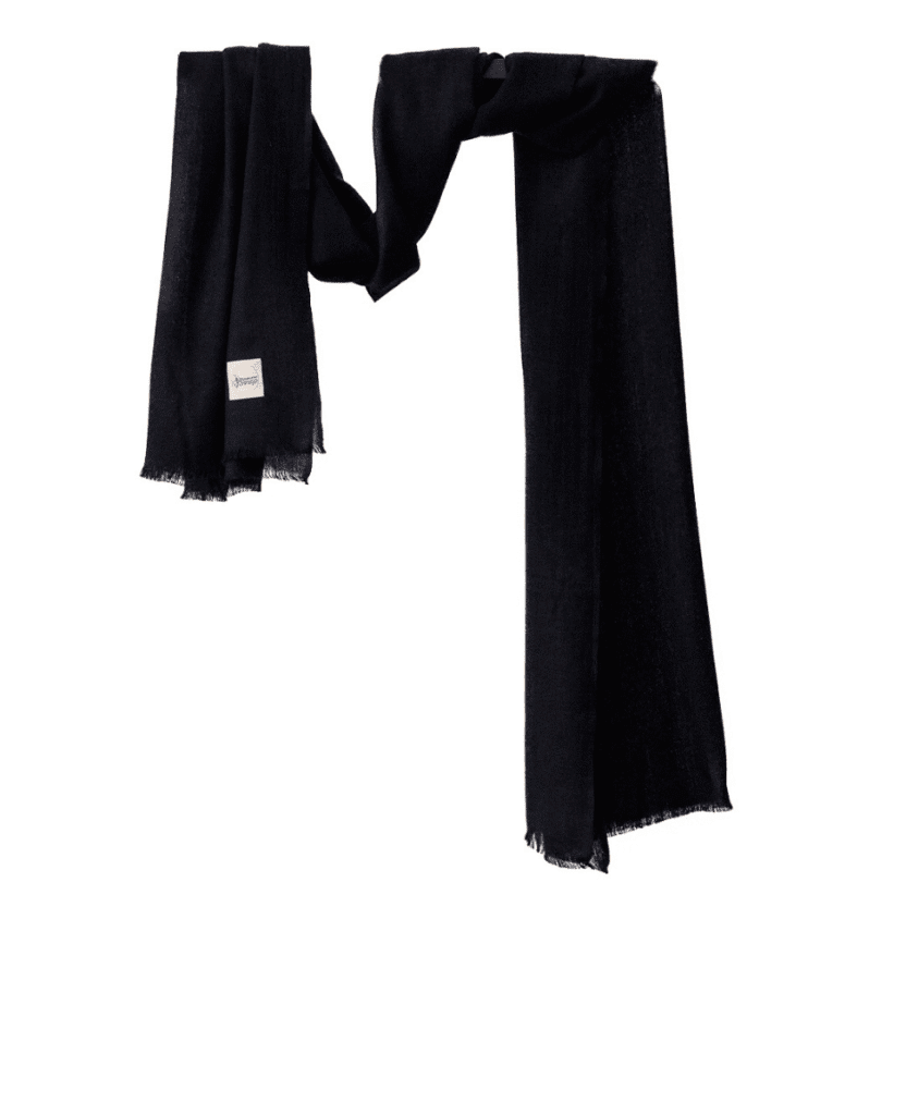 Men’s Cashmere Shawl Black