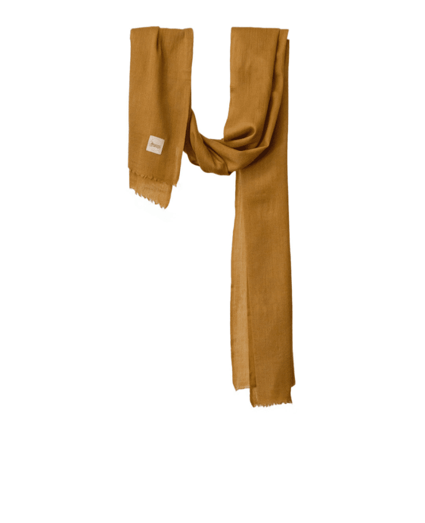 Men’s Cashmere Shawl Dark Yellow