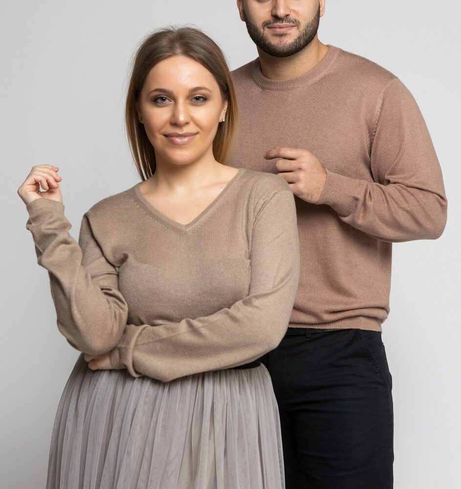 Men's Cashmere Jumper Beige