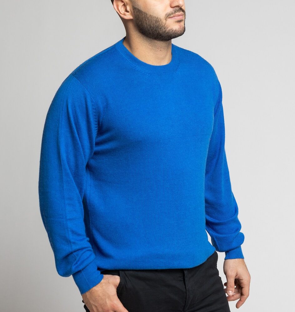 Men's Cashmere Jumper Cobalt