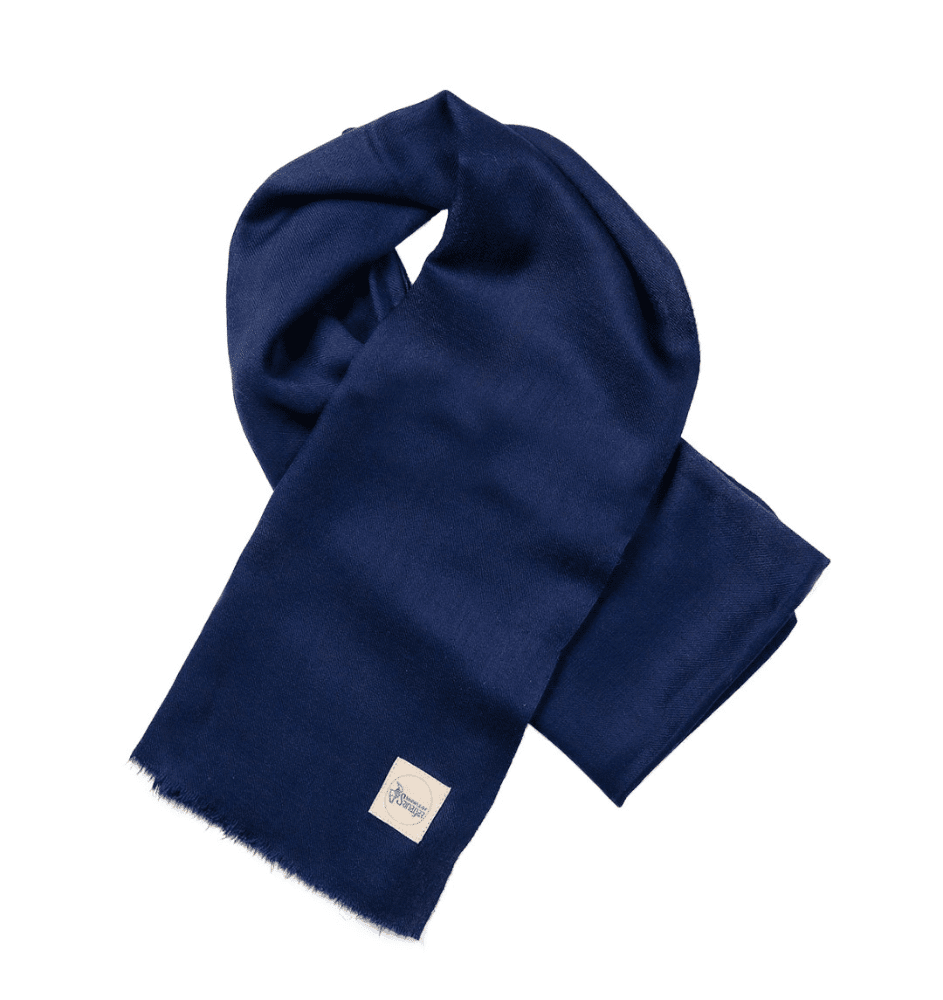 Men’s Cashmere Shawl Midnight Blue
