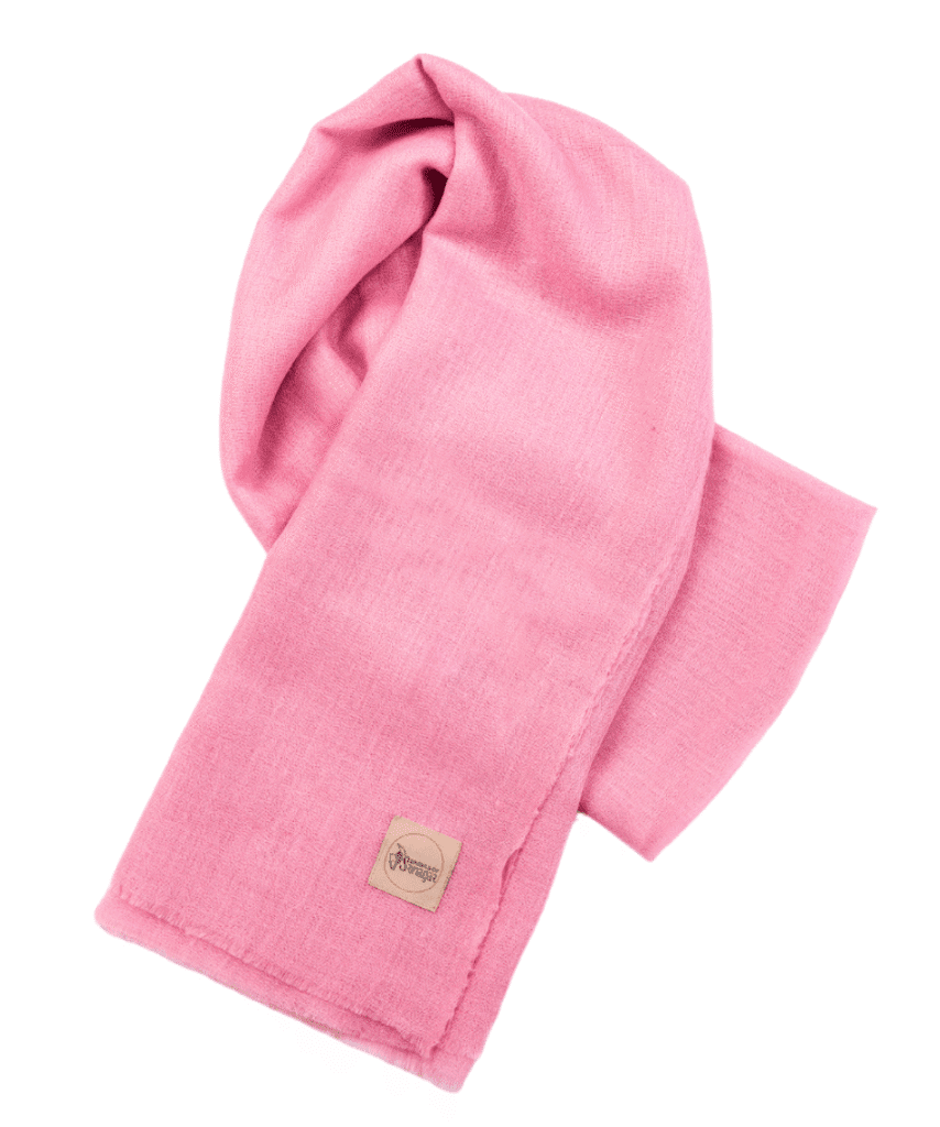 Women's CashmereShawl in Candy Pink Color