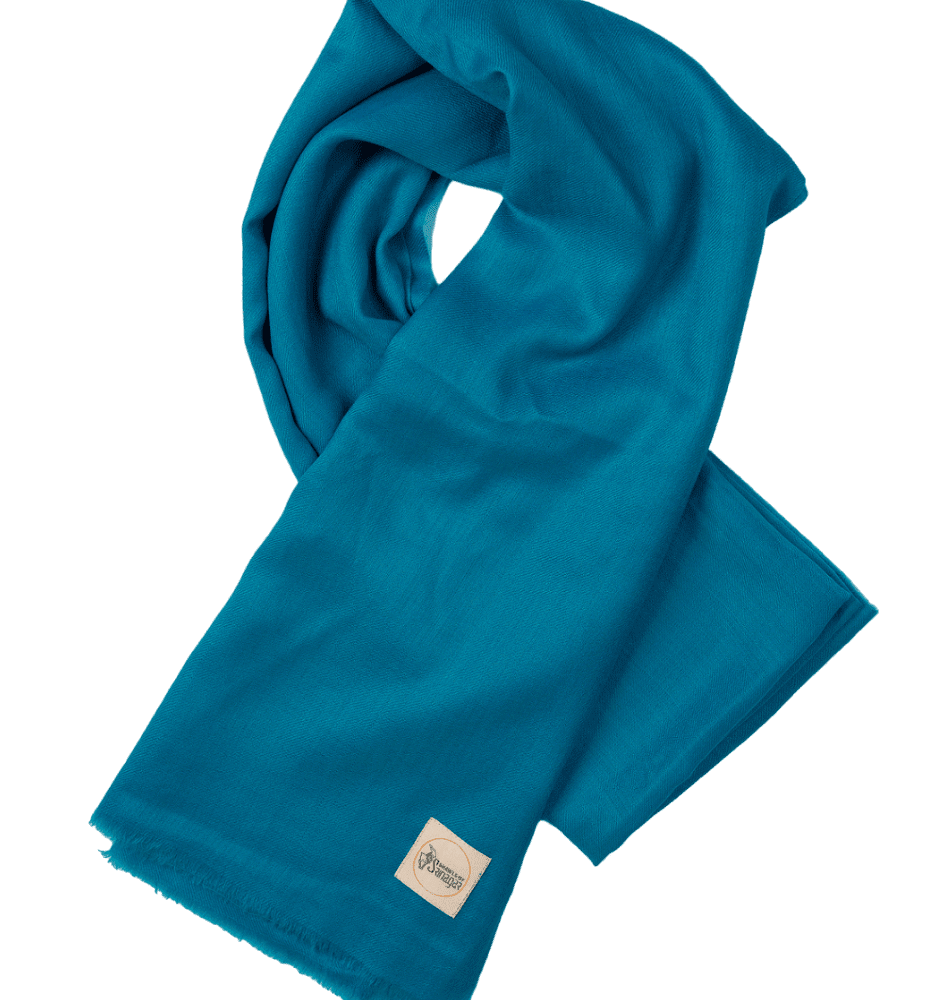 Cashmere Shawl in Blue Color