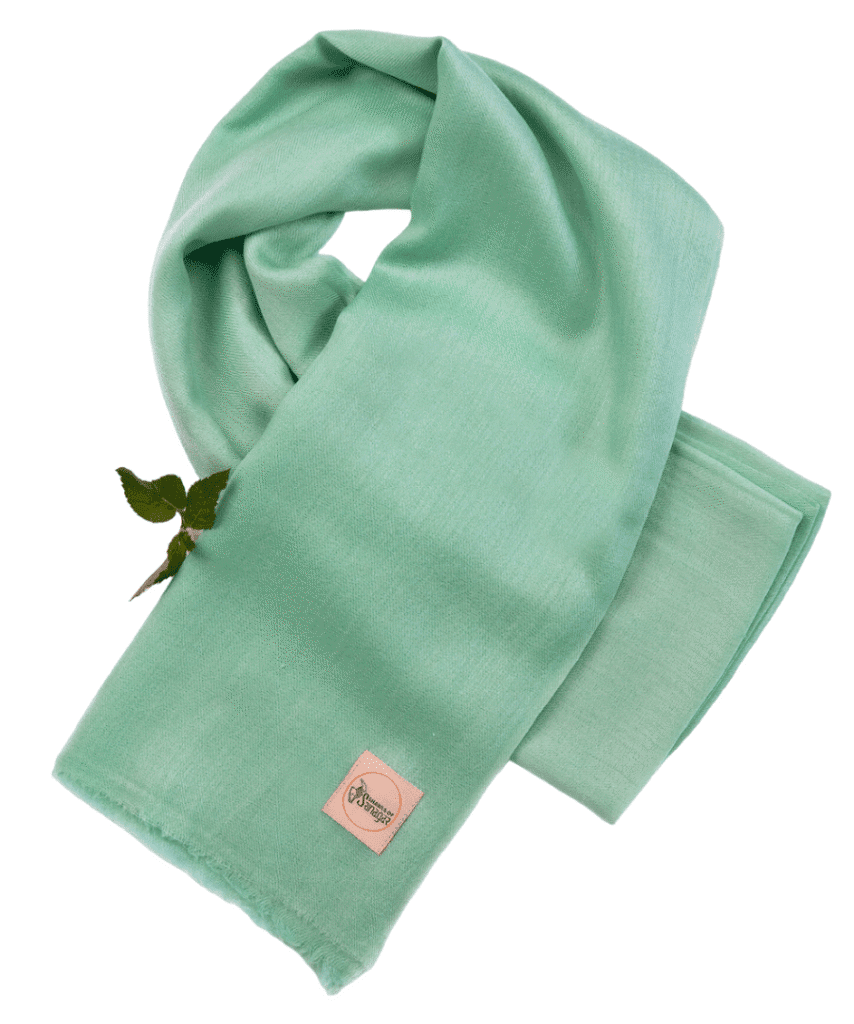 Women’s Cashmere Shawl in Mint Colour