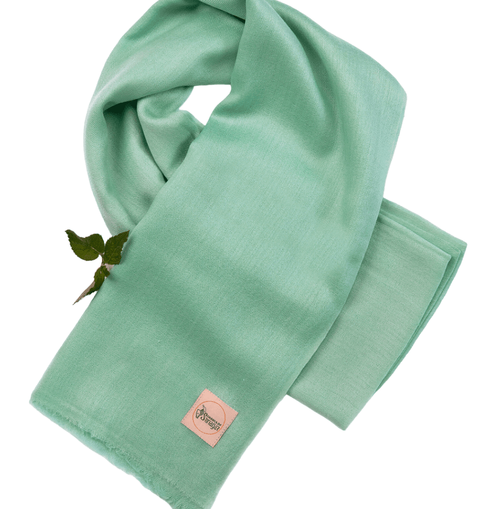 Women’s Cashmere Shawl in Mint Colour