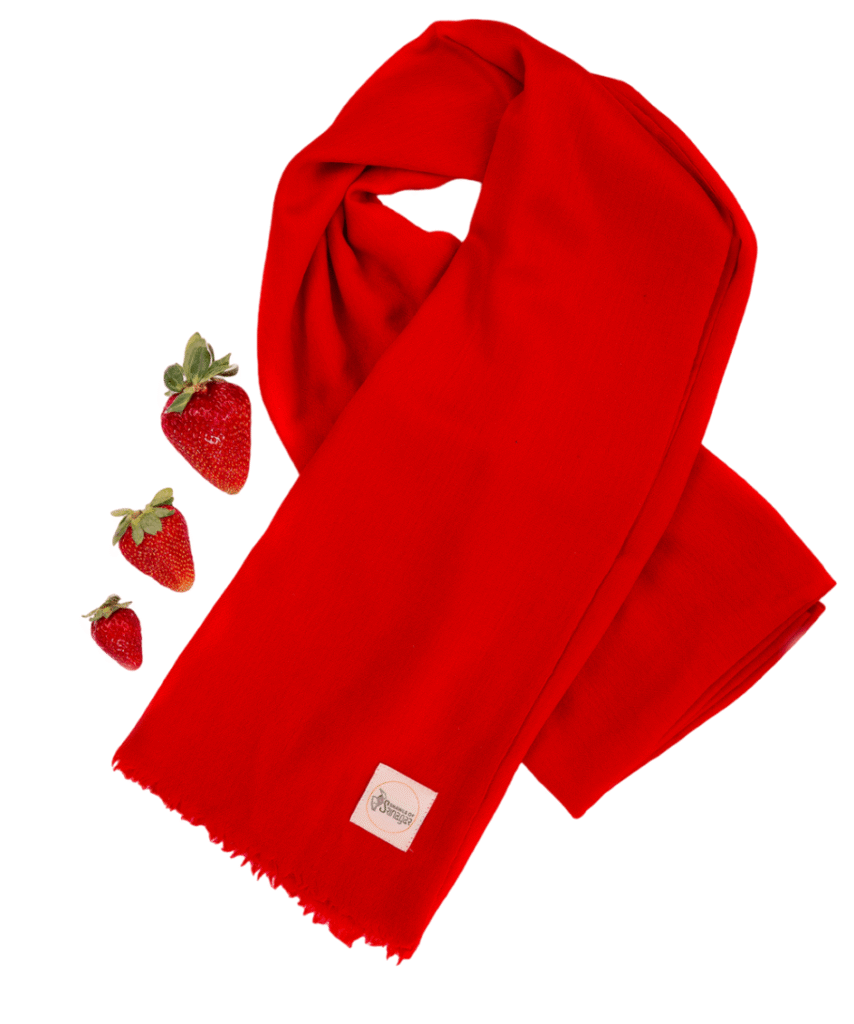 Cashmere Shawl in Red Color