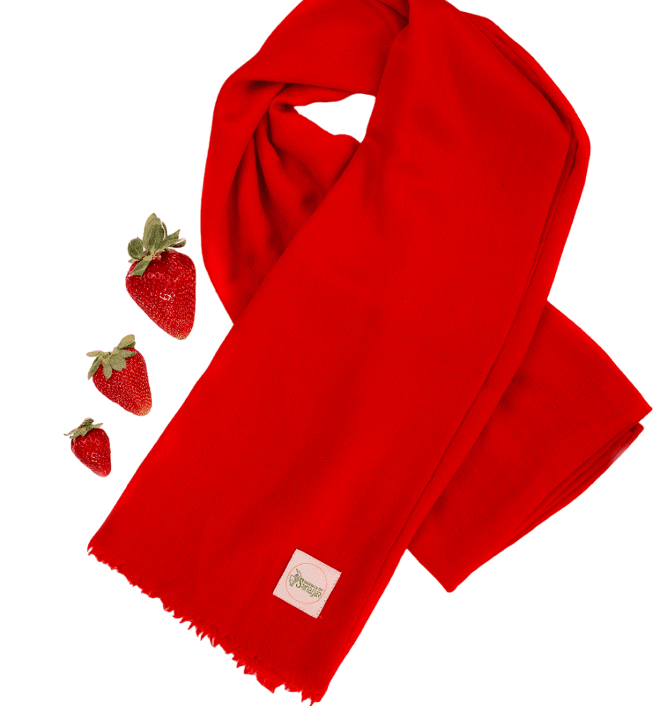 Cashmere Shawl in Red Color