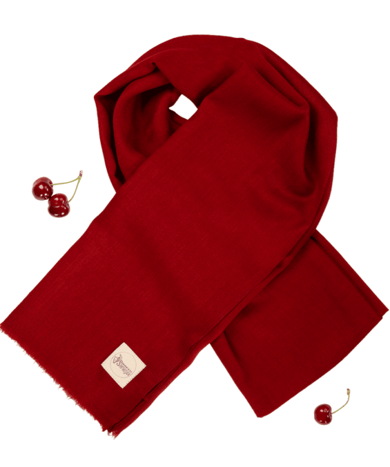 Cashmere Shawl in Burgundy Color