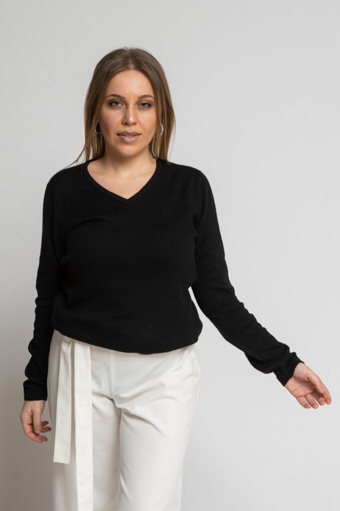Women's Cashmere Jumper Black