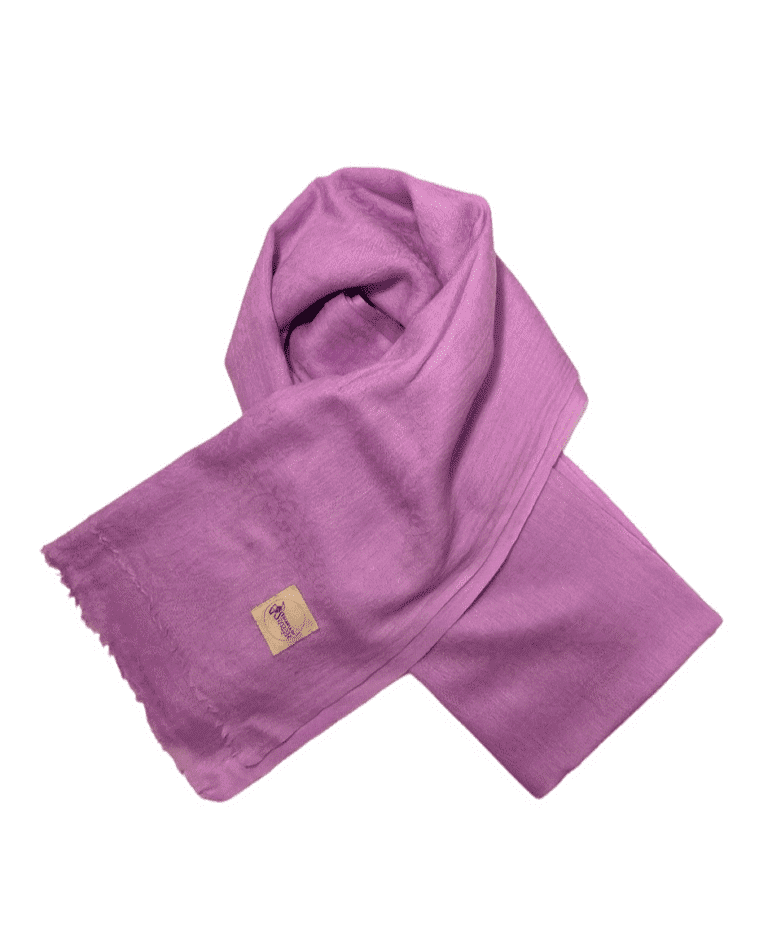 Women’s Cashmere Shawl Lavender with jacquard design