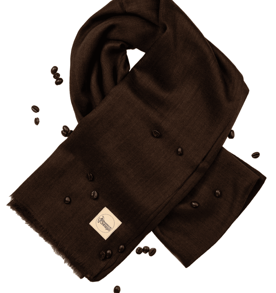 Women's Cashmere Shawl in Dark Brown