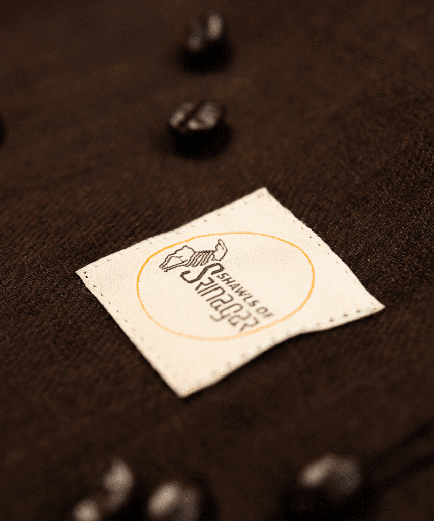 Women's Cashmere Shawl in Brown Color