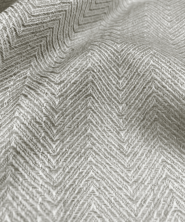 Cashmere Shawl Herringbone Design in Ecru