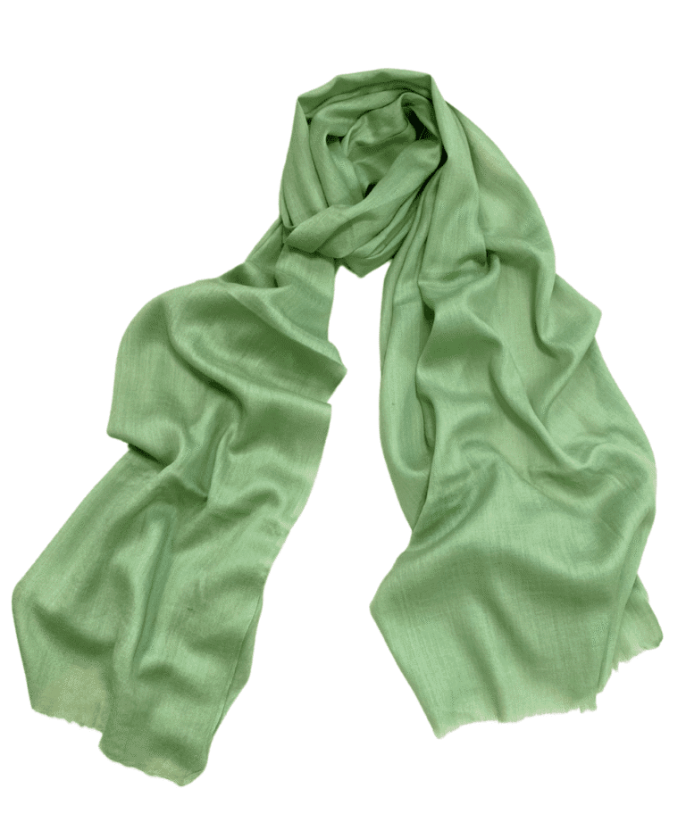 Cashmere shawl in light green