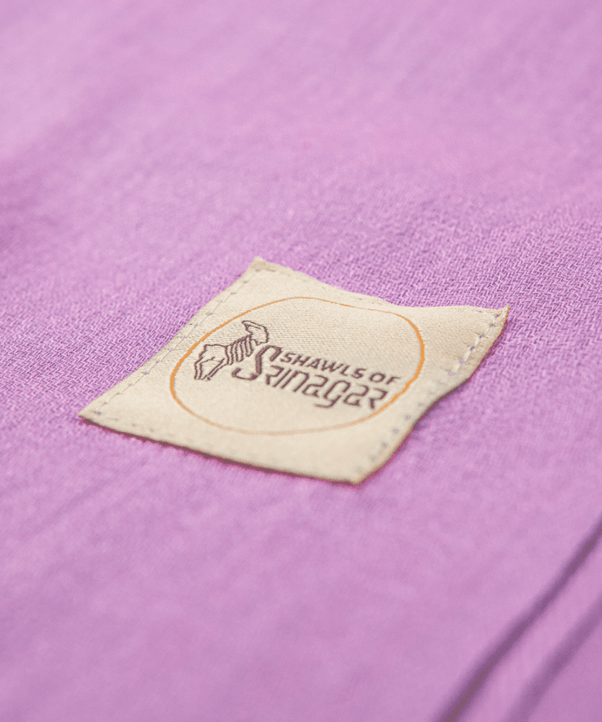 Cashmere Shawl in Lavender Color